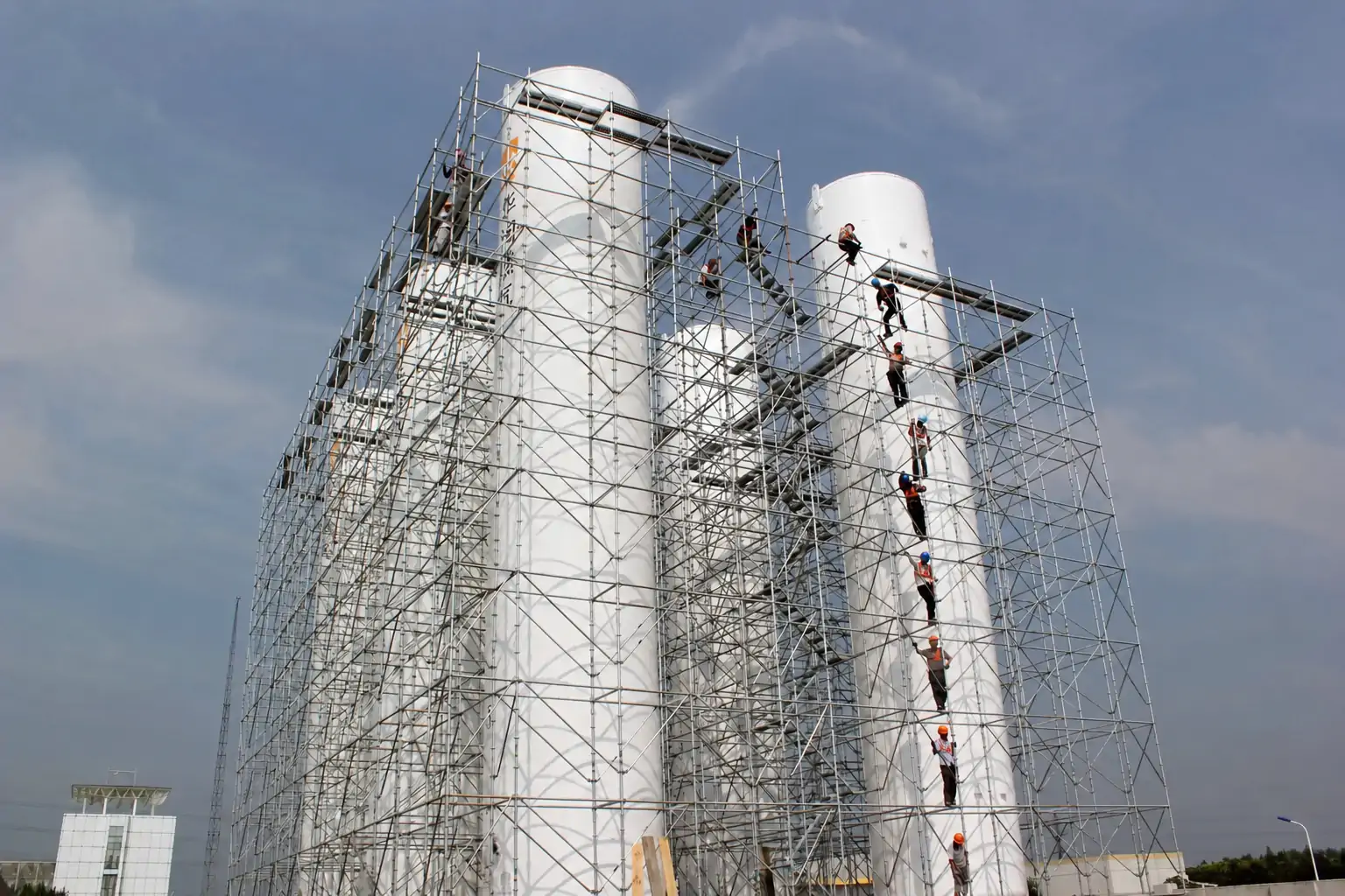 industrial scaffolding structure for refinery and oil gas maintenance