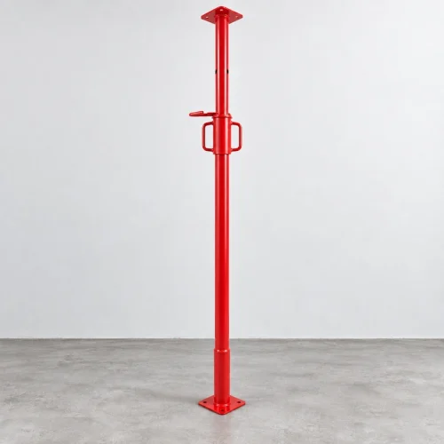 Red 40/48 mm adjustable steel prop with square plates