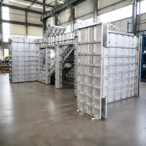 aluminium wall formwork with staircase panels